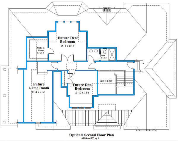 Unique home 2nd floor plan